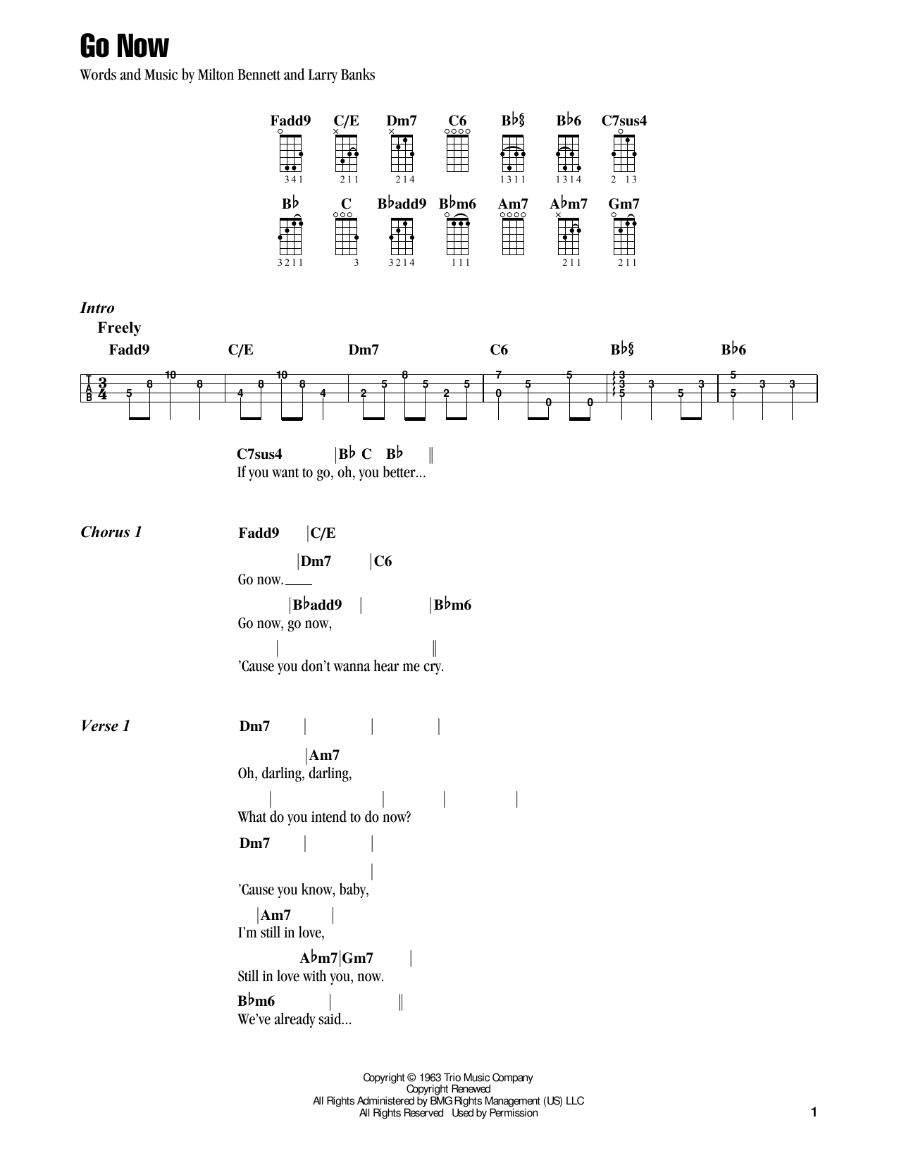 Download Jake Shimabukuro Go Now (feat. Michael McDonald) Sheet Music and learn how to play Ukulele PDF digital score in minutes