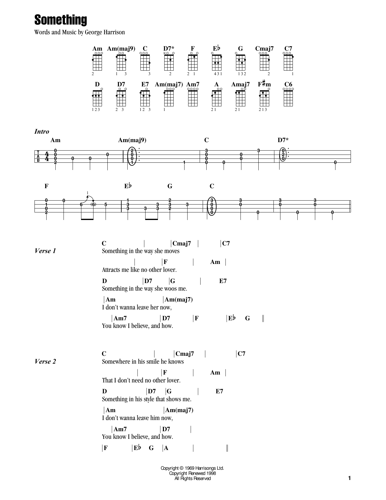 Download Jake Shimabukuro Something (feat. Vince Gill and Amy Grant) Sheet Music and learn how to play Ukulele PDF digital score in minutes