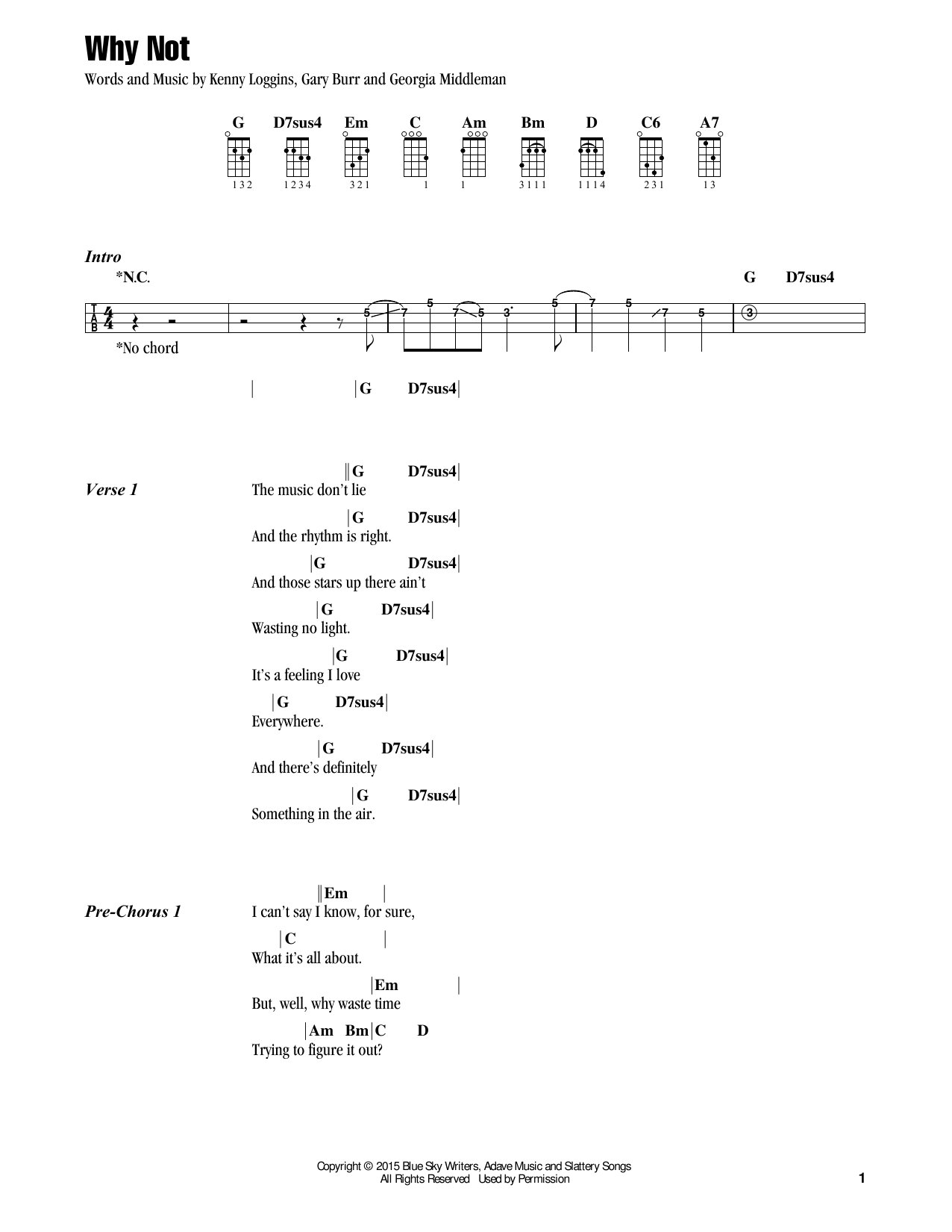 Download Jake Shimabukuro Why Not Sheet Music and learn how to play Ukulele PDF digital score in minutes