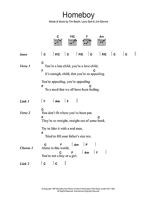 Download James Homeboy Sheet Music and learn how to play Guitar Tab PDF digital score in minutes