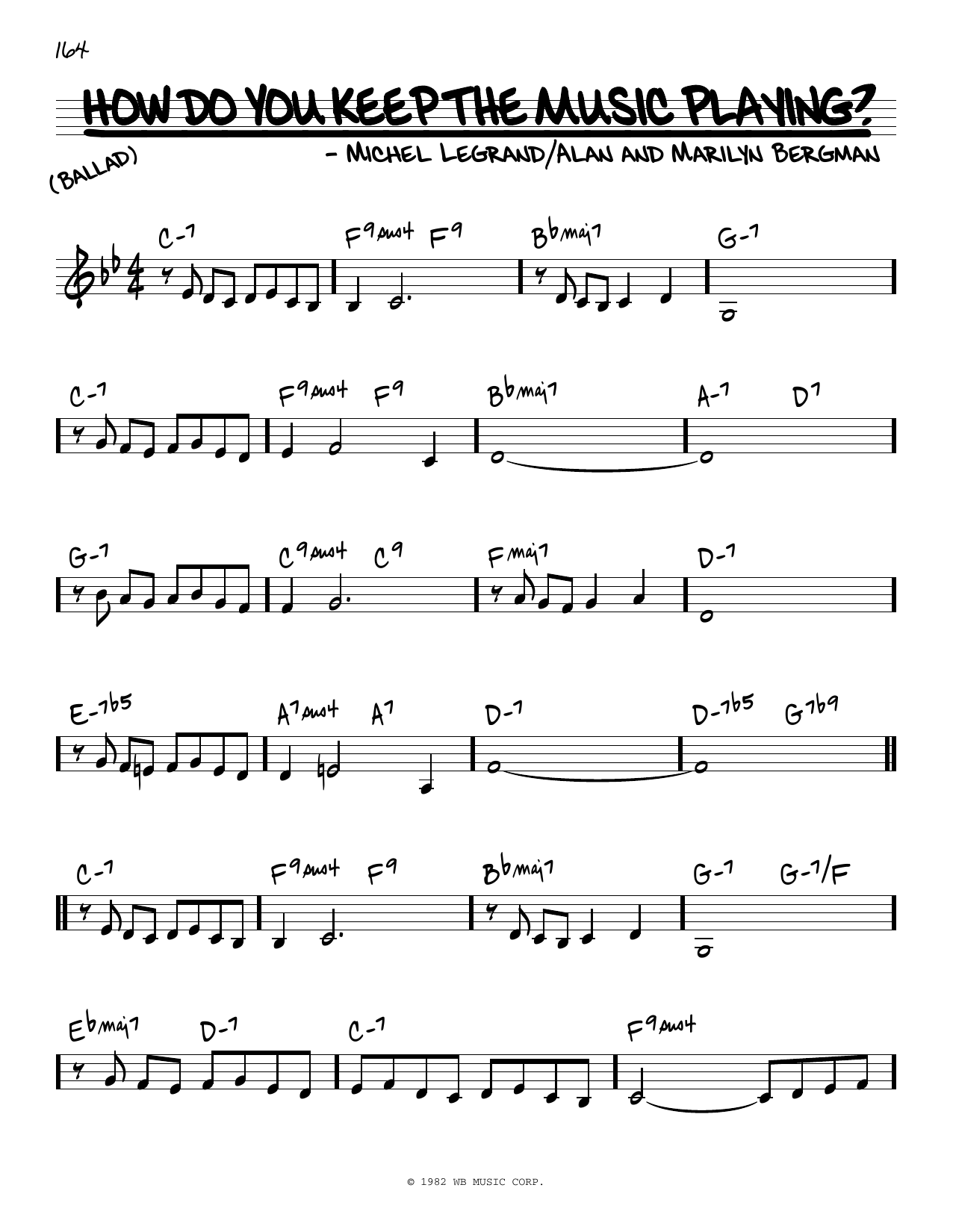 Download James Ingram and Patti Austin How Do You Keep The Music Playing? (from Best Friends) Sheet Music and learn how to play Real Book – Melody & Chords PDF digital score in minutes