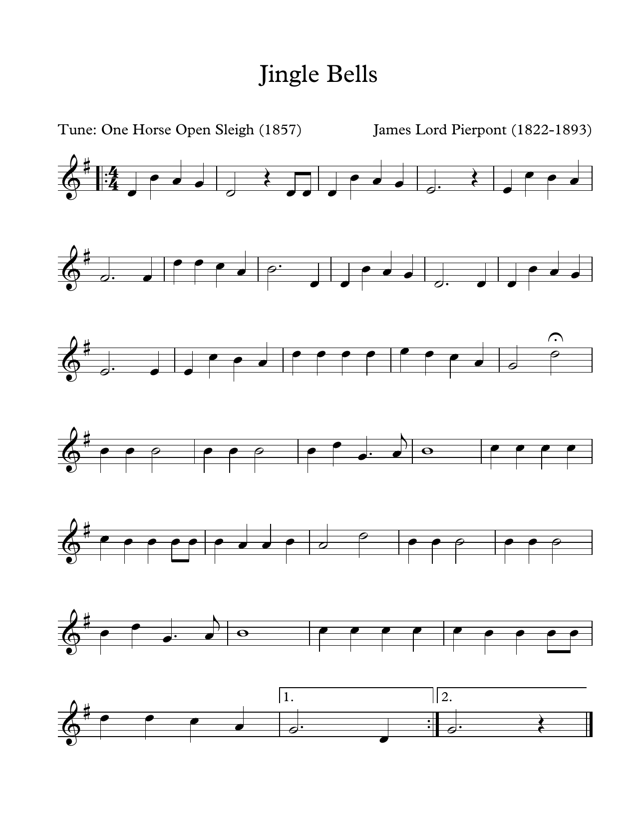 Download James Lord Pierpont Jingle Bells (arr. Patrick Roulet) Sheet Music and learn how to play Marimba Solo PDF digital score in minutes