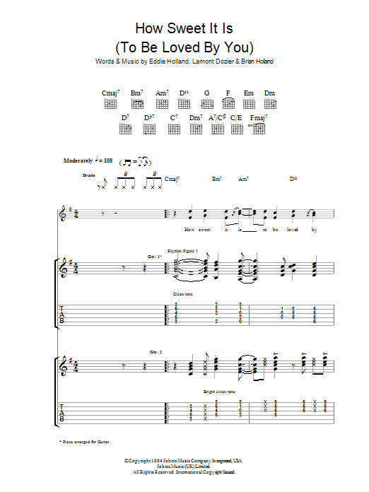 Download James Taylor How Sweet It Is (To Be Loved By You) Sheet Music and learn how to play Trumpet PDF digital score in minutes