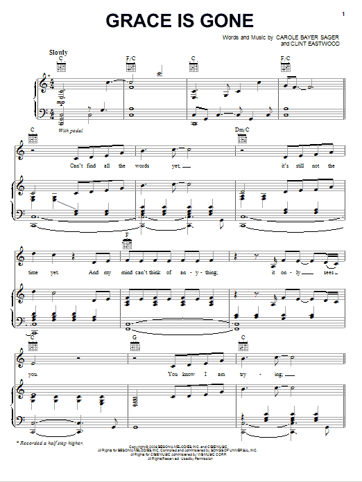 Download Jamie Cullum Grace Is Gone Sheet Music and learn how to play Piano, Vocal & Guitar (Right-Hand Melody) PDF digital score in minutes