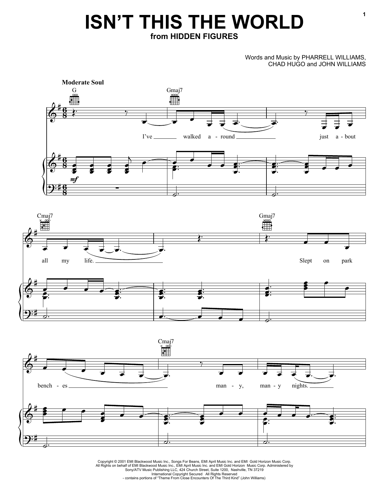Download Janelle Monae Isn't This The World Sheet Music and learn how to play Piano, Vocal & Guitar (Right-Hand Melody) PDF digital score in minutes