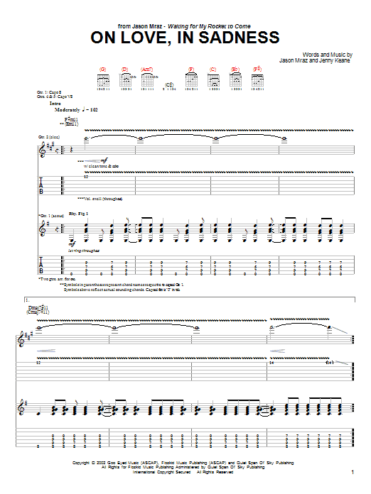 Download Jason Mraz On Love, In Sadness Sheet Music and learn how to play Ukulele with strumming patterns PDF digital score in minutes