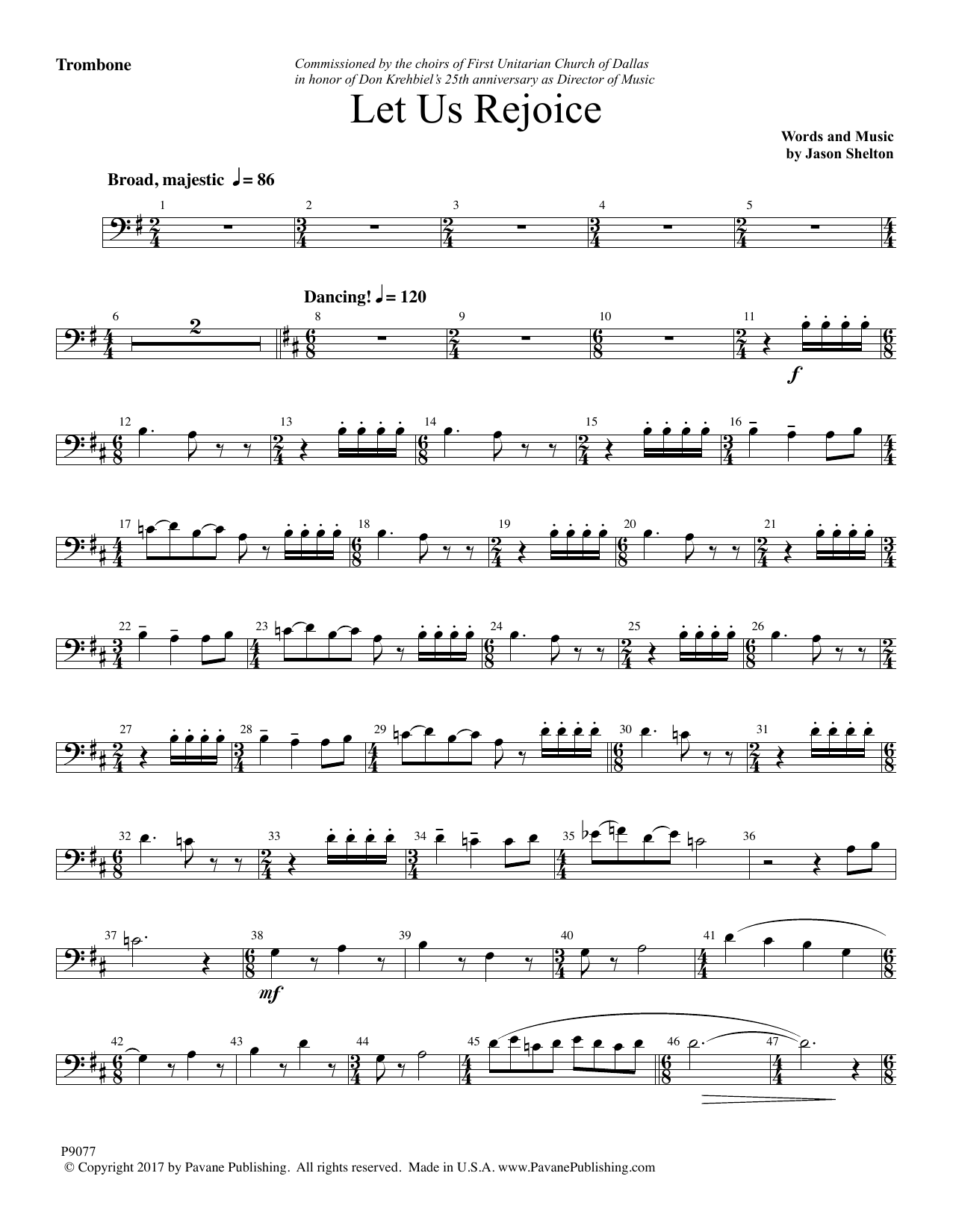 Download Jason Shelton To This Day - Trombone Sheet Music and learn how to play Choir Instrumental Pak PDF digital score in minutes