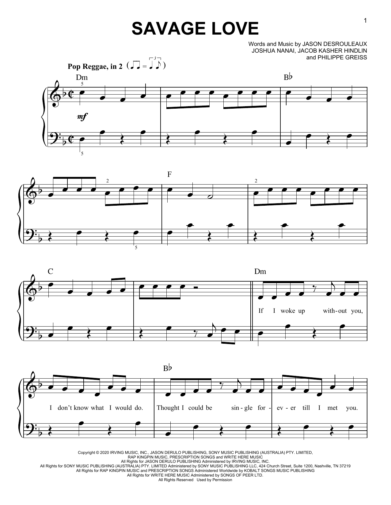 Download Jawsh 685 x Jason Derulo x BTS Savage Love Sheet Music and learn how to play Ukulele PDF digital score in minutes