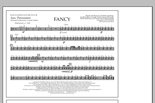 Download Jay Dawson Fancy - Aux. Perc. Sheet Music and learn how to play Marching Band PDF digital score in minutes