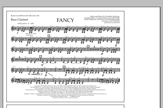 Download Jay Dawson Fancy - Bass Clarinet Sheet Music and learn how to play Marching Band PDF digital score in minutes