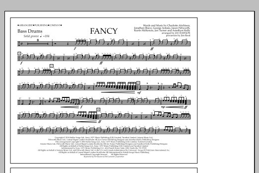 Download Jay Dawson Fancy - Bass Drums Sheet Music and learn how to play Marching Band PDF digital score in minutes