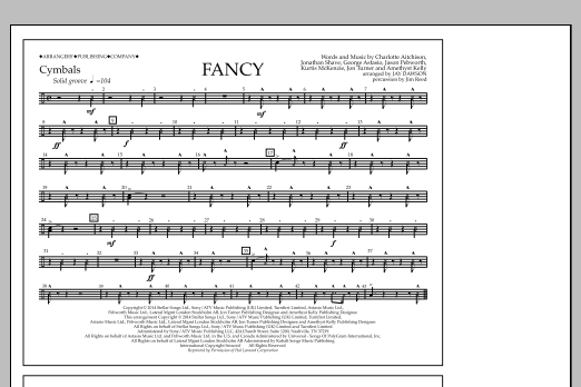 Download Jay Dawson Fancy - Cymbals Sheet Music and learn how to play Marching Band PDF digital score in minutes