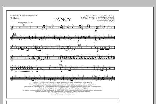 Download Jay Dawson Fancy - F Horn Sheet Music and learn how to play Marching Band PDF digital score in minutes