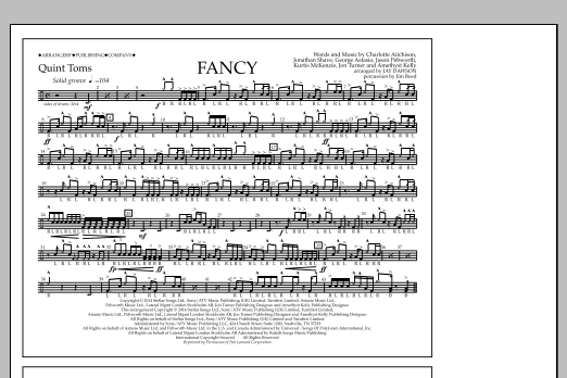 Download Jay Dawson Fancy - Quint-Toms Sheet Music and learn how to play Marching Band PDF digital score in minutes
