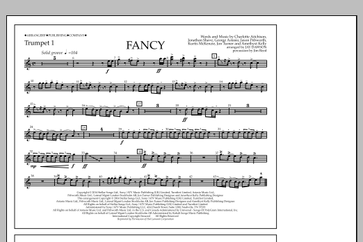 Download Jay Dawson Fancy - Trumpet 1 Sheet Music and learn how to play Marching Band PDF digital score in minutes