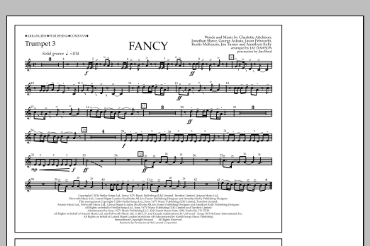 Download Jay Dawson Fancy - Trumpet 3 Sheet Music and learn how to play Marching Band PDF digital score in minutes