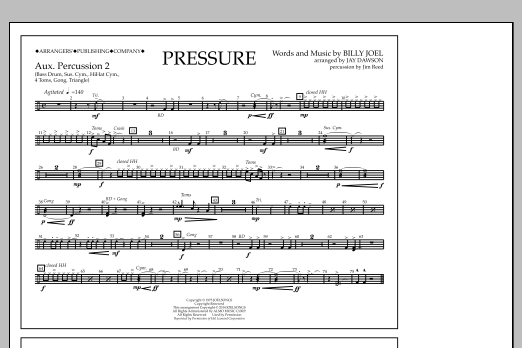 Download Jay Dawson Pressure - Aux. Perc. 2 Sheet Music and learn how to play Marching Band PDF digital score in minutes