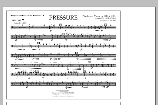 Download Jay Dawson Pressure - Baritone B.C. Sheet Music and learn how to play Marching Band PDF digital score in minutes