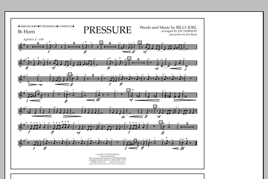 Download Jay Dawson Pressure - Bb Horn Sheet Music and learn how to play Marching Band PDF digital score in minutes