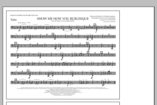 Download Jay Dawson Show Me How You Burlesque - Tuba Sheet Music and learn how to play Marching Band PDF digital score in minutes