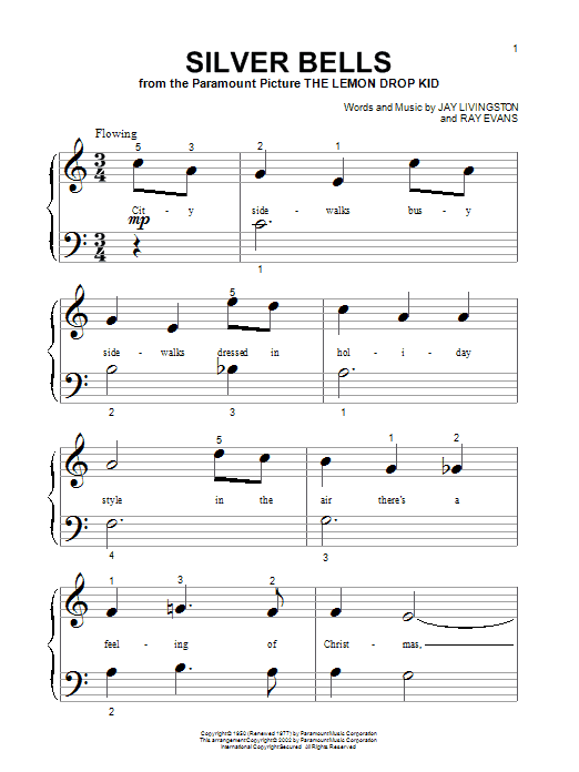 Download Jay Livingston Silver Bells Sheet Music and learn how to play Guitar Tab PDF digital score in minutes