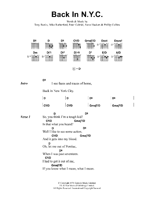 Download Jeff Buckley Back In N.Y.C. Sheet Music and learn how to play Lyrics & Chords PDF digital score in minutes