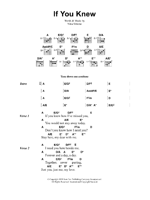 Download Jeff Buckley If You Knew Sheet Music and learn how to play Lyrics & Chords PDF digital score in minutes