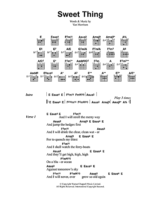 Download Jeff Buckley Sweet Thing Sheet Music and learn how to play Lyrics & Chords PDF digital score in minutes