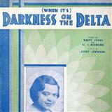 Download or print Al J. Neiburg (When It's) Darkness On The Delta Sheet Music Printable PDF -page score for Easy Listening / arranged Piano, Vocal & Guitar (Right-Hand Melody) SKU: 107007.