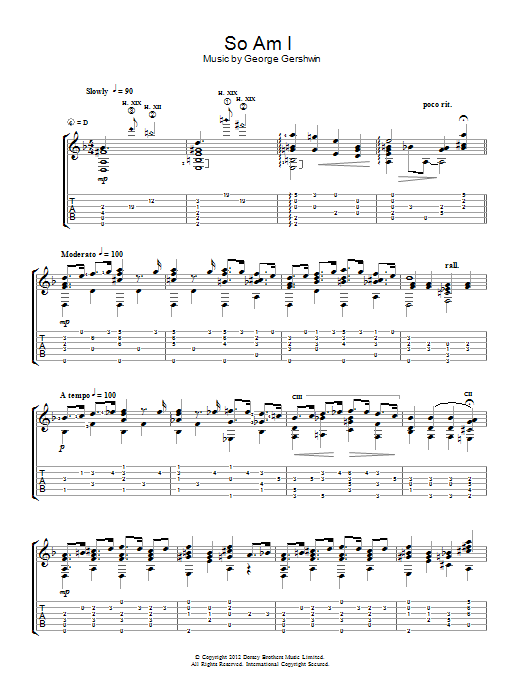 Download Jerry Willard So Am I Sheet Music and learn how to play Guitar PDF digital score in minutes