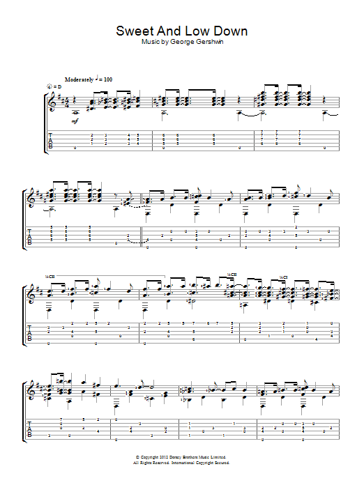 Download Jerry Willard Sweet And Low Down Sheet Music and learn how to play Guitar PDF digital score in minutes