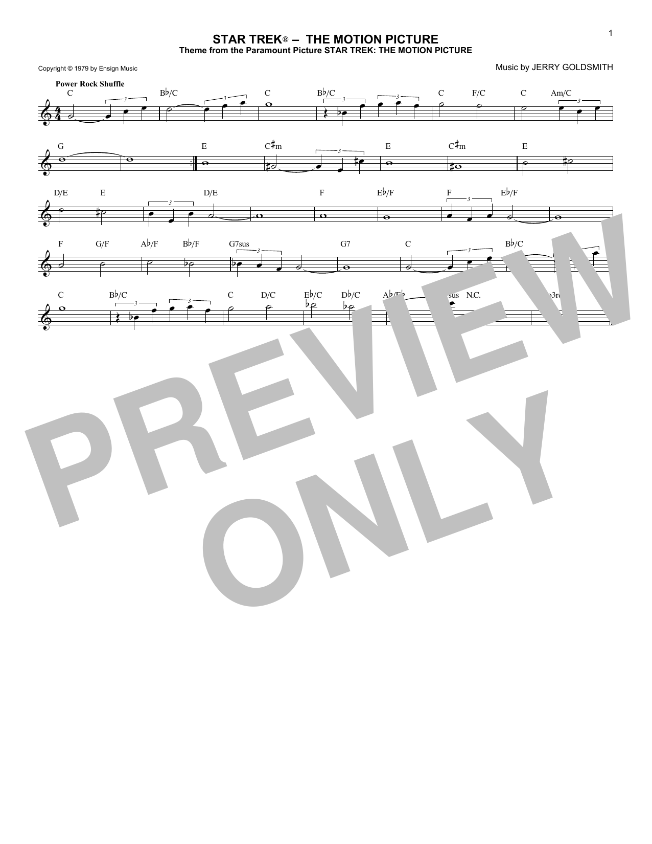 Download Jerry Goldsmith Sheet Music and learn how to play Piano PDF score in minutes