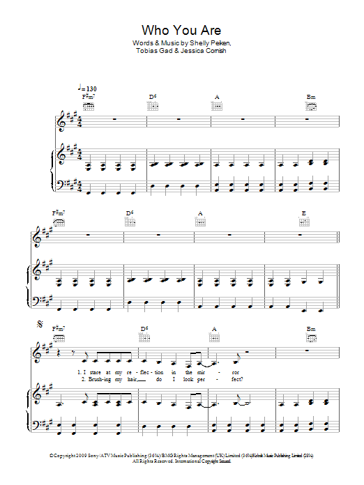 Download Jessie J Who You Are Sheet Music and learn how to play Piano, Vocal & Guitar (Right-Hand Melody) PDF digital score in minutes
