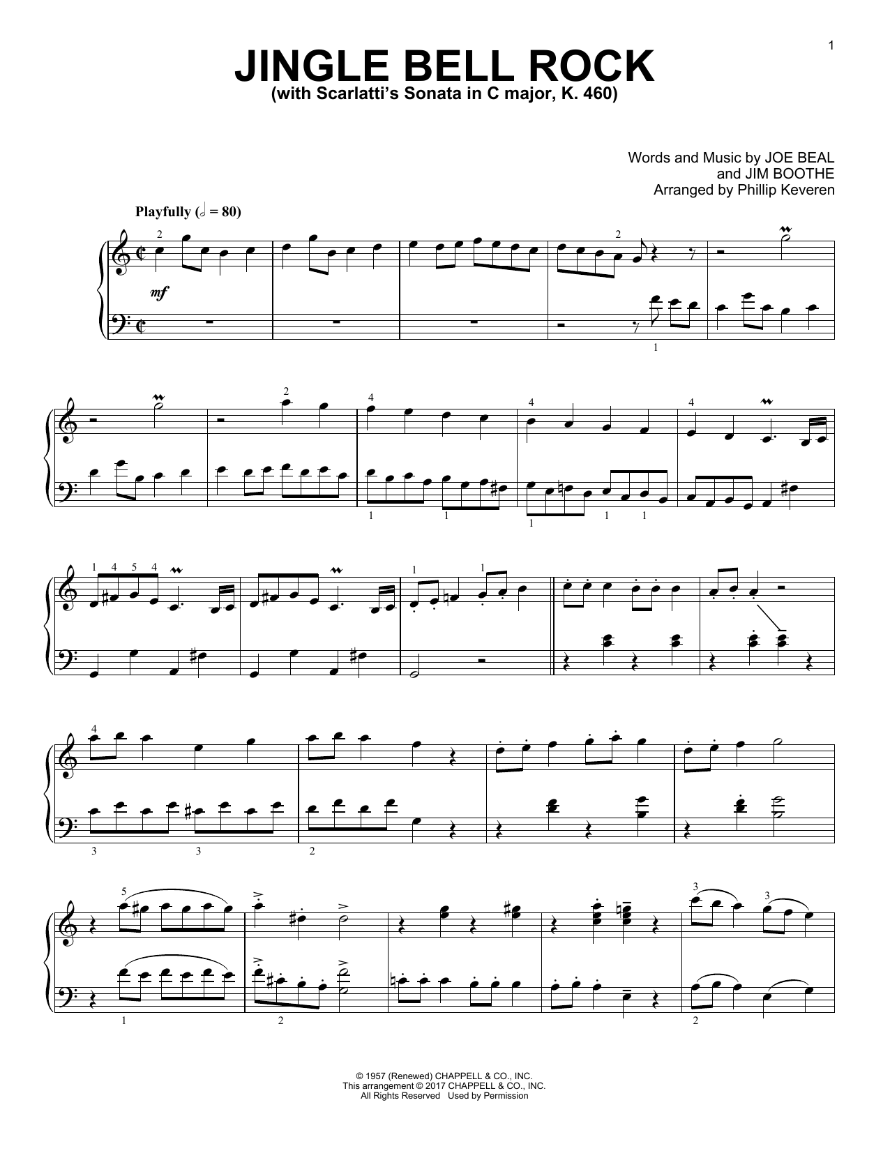 Download Phillip Keveren Jingle Bell Rock Sheet Music and learn how to play Piano PDF digital score in minutes