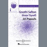 Download or print Jim Papoulis Gnothi Safton Sheet Music Printable PDF -page score for Festival / arranged SATB SKU: 169710.