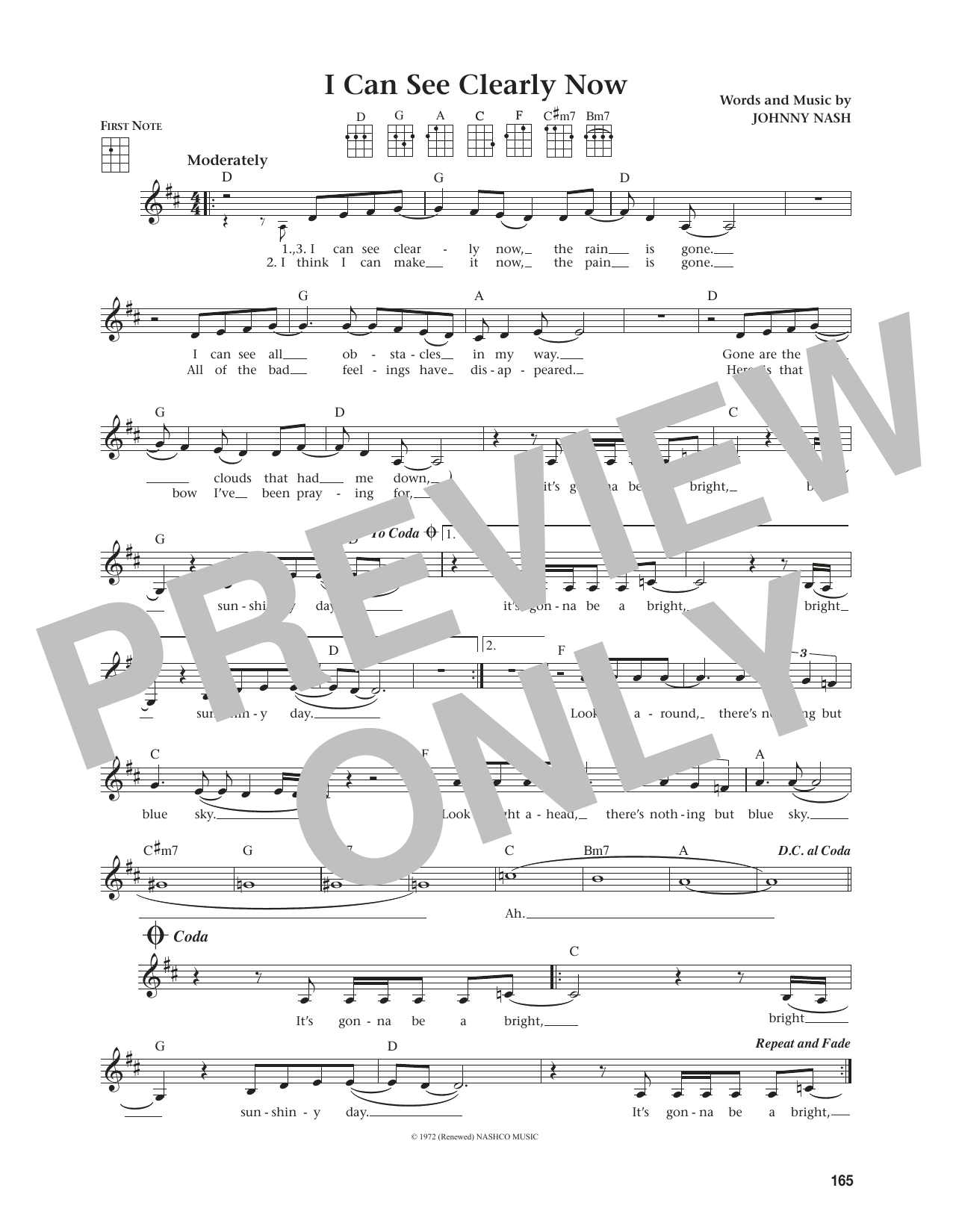 Download Jimmy Cliff I Can See Clearly Now (from The Daily Ukulele) (arr. Jim Beloff) Sheet Music and learn how to play Ukulele PDF digital score in minutes