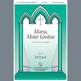 Download or print Jira Ropek Maria, Mater Gratiae Sheet Music Printable PDF -page score for Sacred / arranged SATB Choir SKU: 459736.