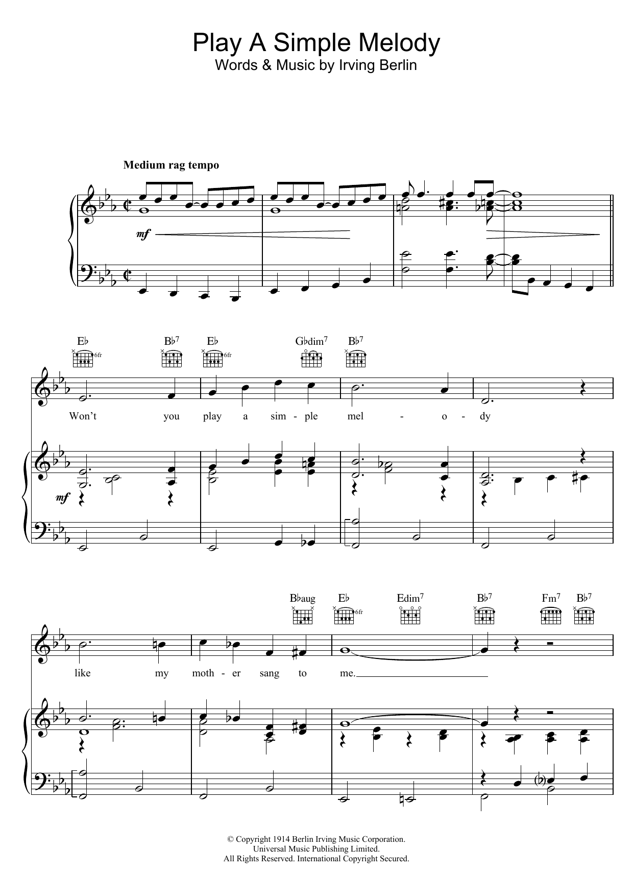 Download Jo Stafford Play A Simple Melody Sheet Music and learn how to play Piano & Vocal PDF digital score in minutes