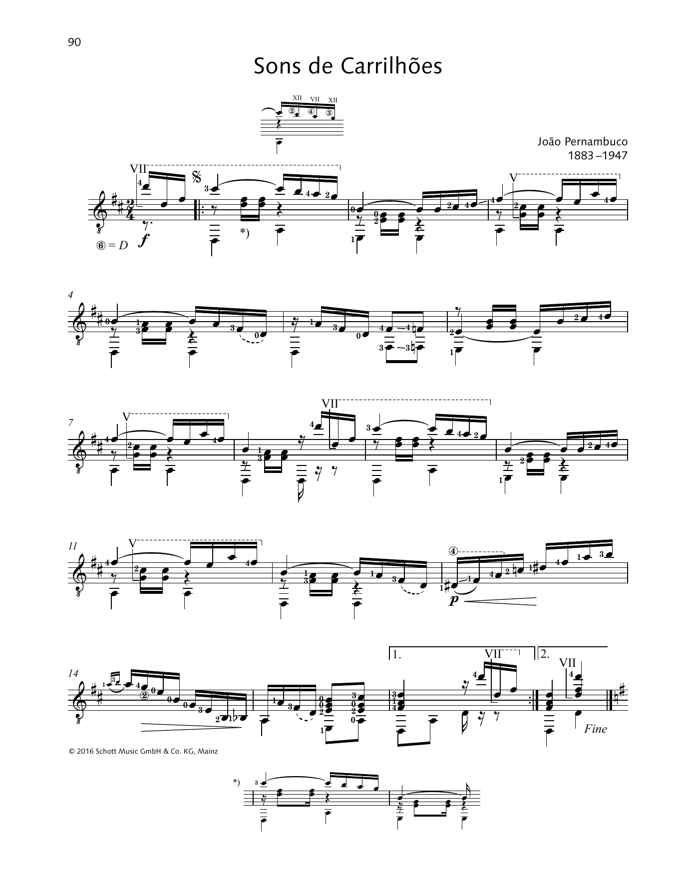 Download Joao Pernambuco Sons de Carrilhões Sheet Music and learn how to play Solo Guitar PDF digital score in minutes