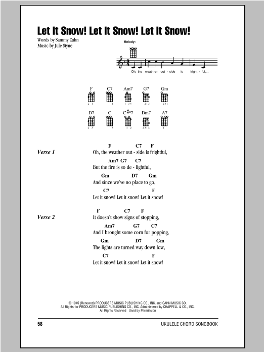 Download Joe Nichols Let It Snow! Let It Snow! Let It Snow! Sheet Music and learn how to play Easy Piano PDF digital score in minutes