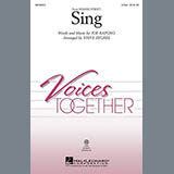 Download or print Joe Raposo Sing (from Sesame Street) (arr. Steve Zegree) Sheet Music Printable PDF -page score for Concert / arranged 2-Part Choir SKU: 97474.