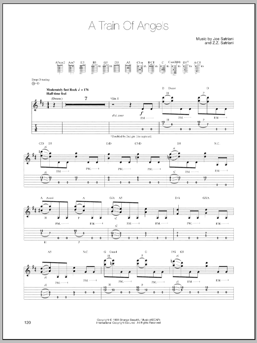 Download Joe Satriani A Train Of Angels Sheet Music and learn how to play Guitar Tab PDF digital score in minutes