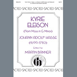 Download or print Johann Adolf Hasse Kyrie Eleison (from Mass In G Minor) Sheet Music Printable PDF -page score for Concert / arranged SATB Choir SKU: 460028.