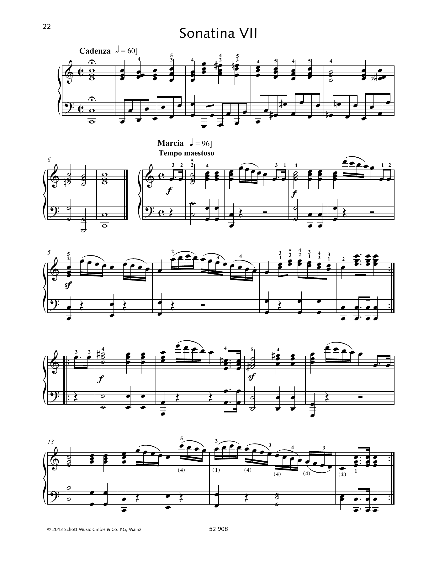 Download Johann Baptist Vanhal Sonatina VII Sheet Music and learn how to play Piano Solo PDF digital score in minutes