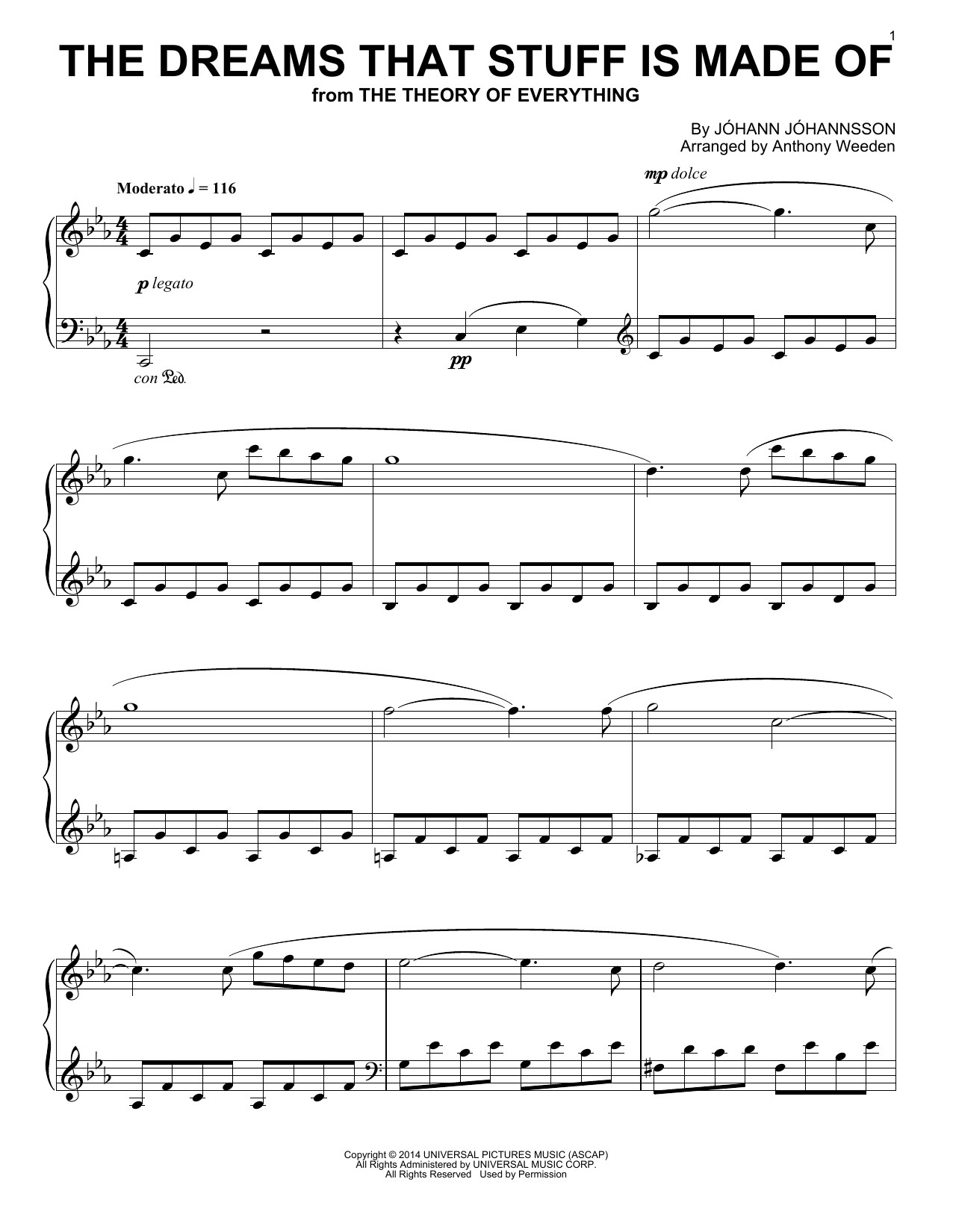 Download Johann Johannsson The Dreams That Stuff Is Made Of Sheet Music and learn how to play Piano PDF digital score in minutes