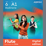 Download or print Johann Sebastian Bach Badinerie (Grade 6, list A1, from the ABRSM Flute Syllabus from 2026) Sheet Music Printable PDF -page score for Classical / arranged Flute Solo SKU: 1765851.