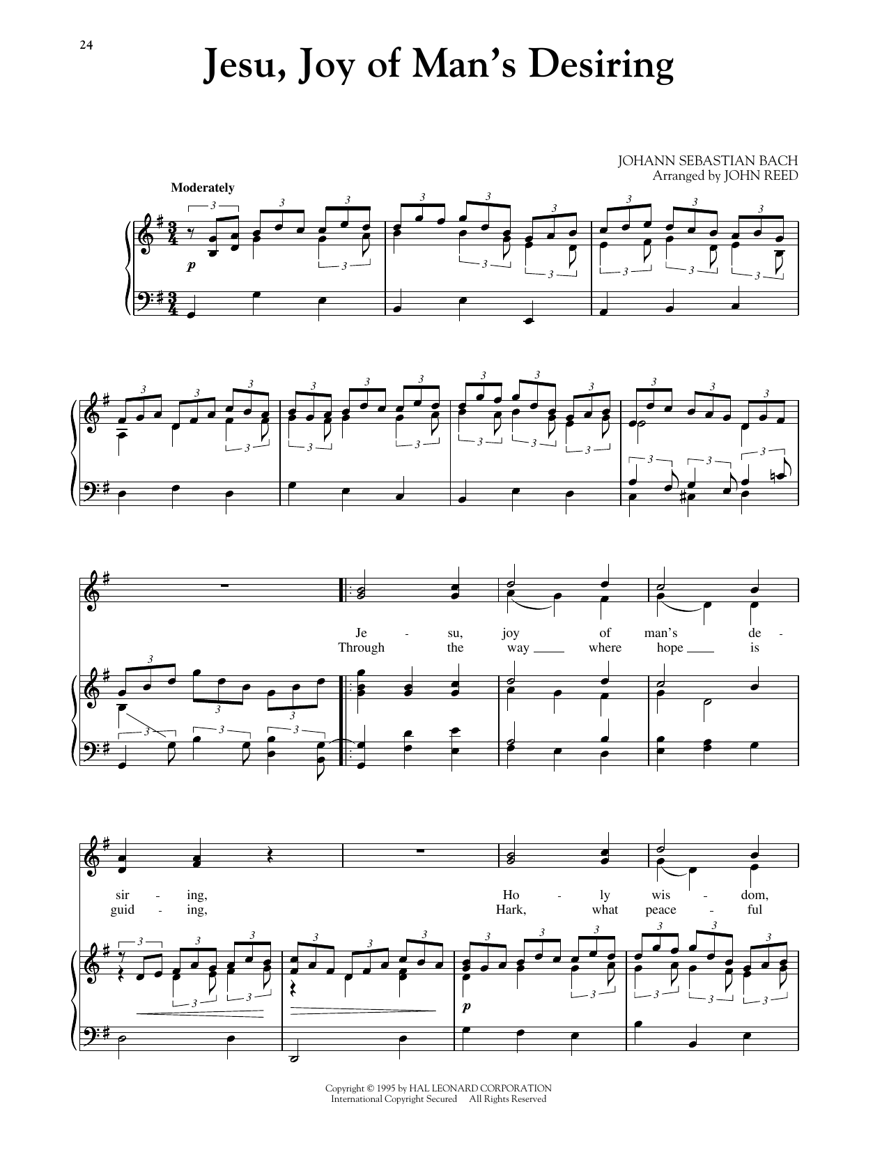 Download Johann Sebastian Bach Jesu, Joy Of Man's Desiring (arr. Richard Walters) (High Voice) Sheet Music and learn how to play Piano & Vocal PDF digital score in minutes