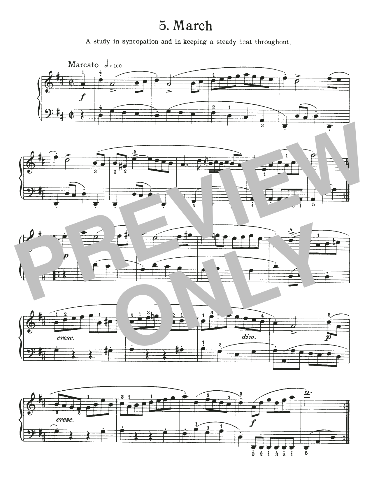 Download Johann Sebastian Bach March In D Major, BWV Appendix 122 Sheet Music and learn how to play Piano Solo PDF digital score in minutes