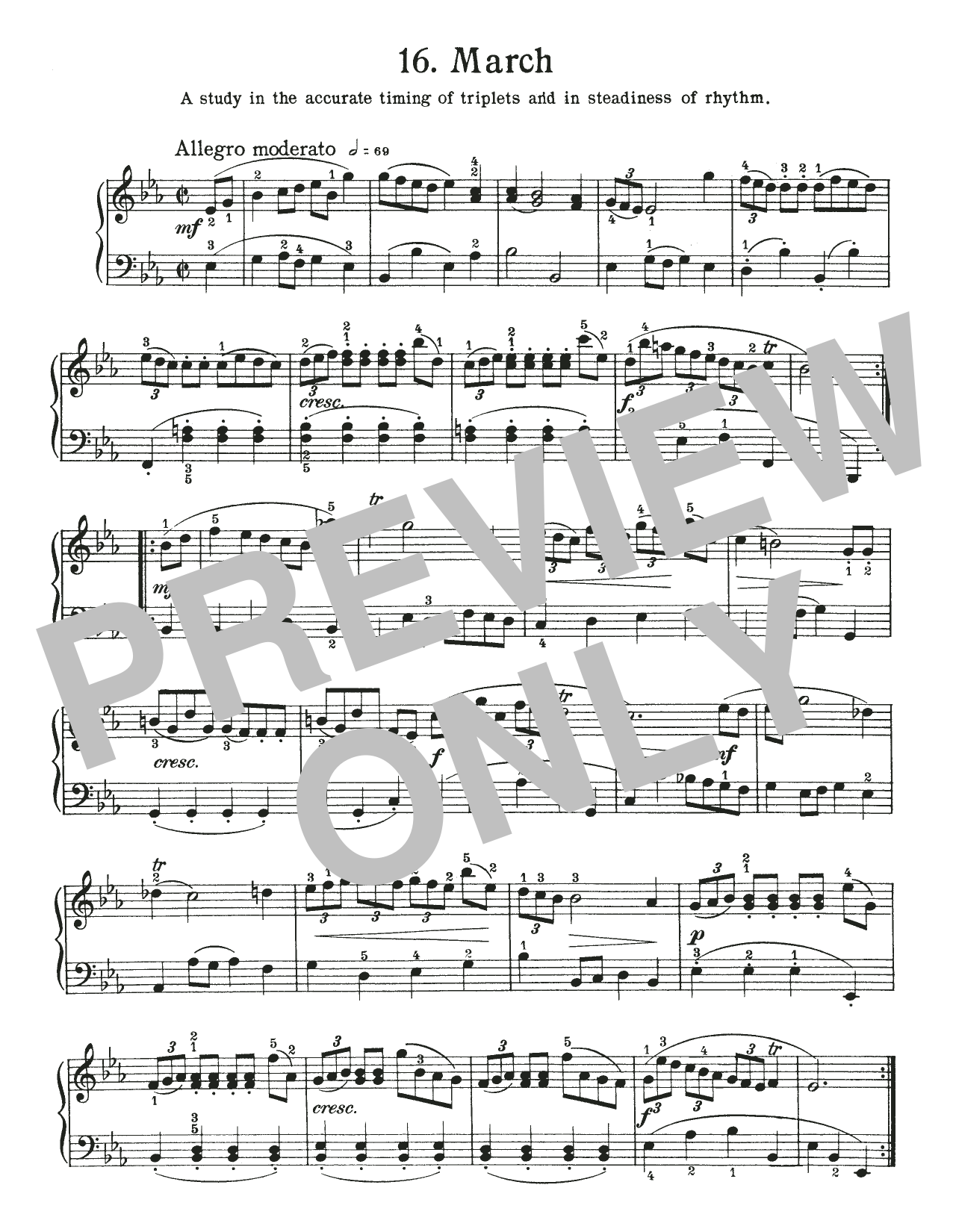 Download Johann Sebastian Bach March In E-Flat Major, BWV App 127 Sheet Music and learn how to play Piano Solo PDF digital score in minutes