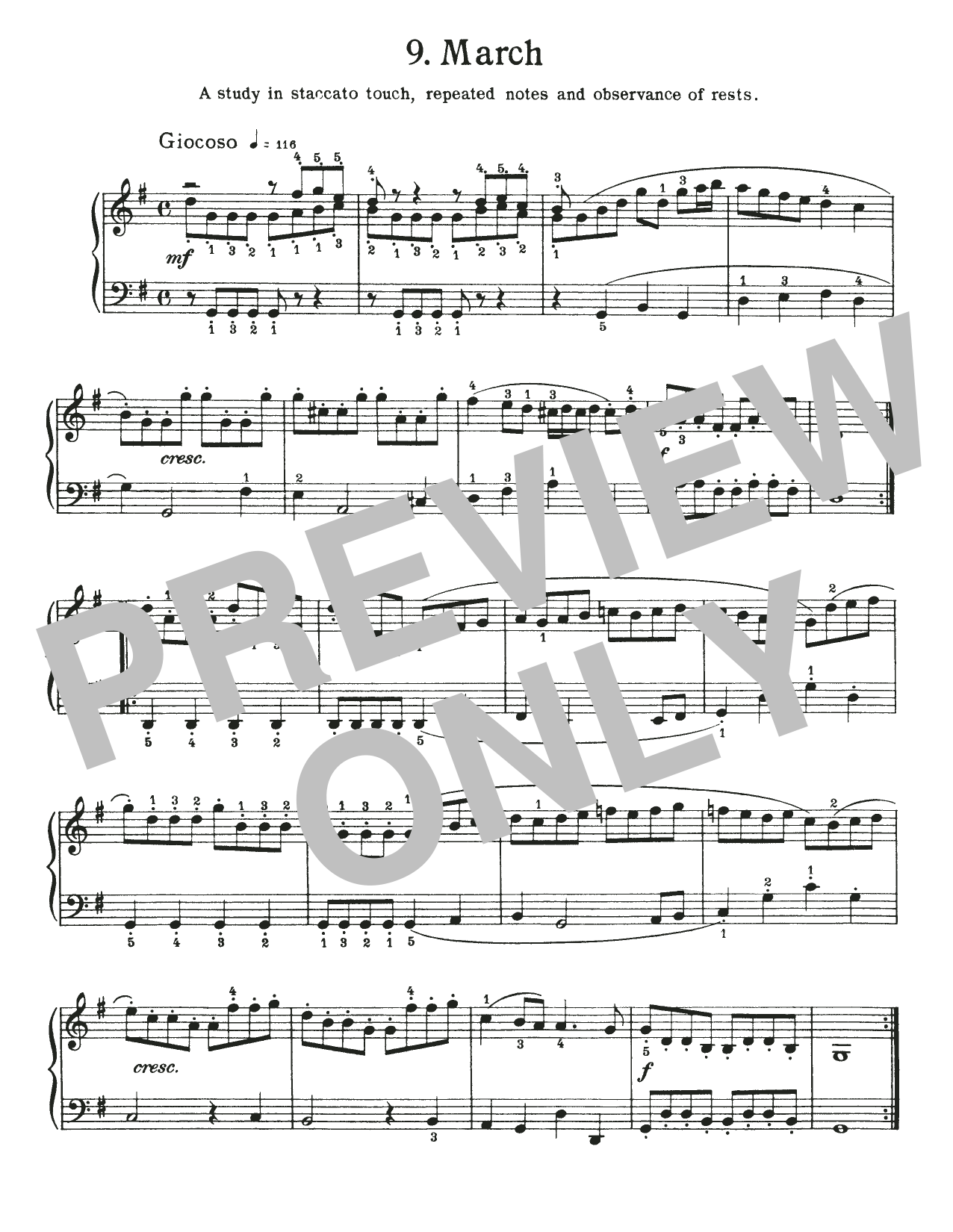 Download Johann Sebastian Bach March In G Major, BWV Appendix 124 Sheet Music and learn how to play Piano Solo PDF digital score in minutes